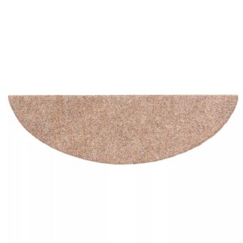 15 Stk. Selbstklebende Treppenmatten Nadelvlies 56x17x3cm Braun