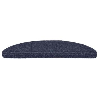 15 Stk. Selbstklebende Treppenmatten Nadelvlies 56x17x3cm Blau