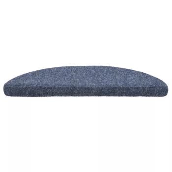 Stufenmatten Selbstklebend 15 Stk. 56x17x3 cm Blau Halbrund