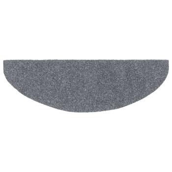 15-tlg Selbstkleb. Treppenmatten Nadelvlies 65x21x4cm Hellgrau