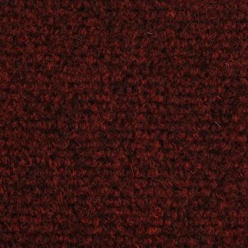 15-tlg Selbstklebende Treppenmatten Nadelvlies 65x21x4cm Rot