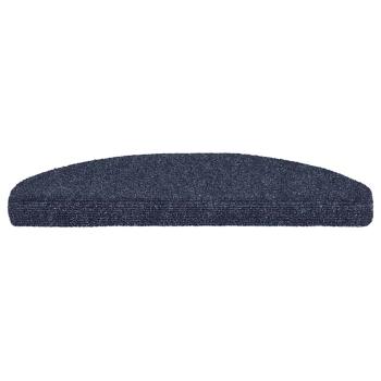 Stufenmatten Selbstklebend 15 Stk. 65x21x4 cm Blau Halbrund Groß