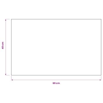 Schmutzfangmatte Rechteckig Getuftet 40x60 cm Schwarz