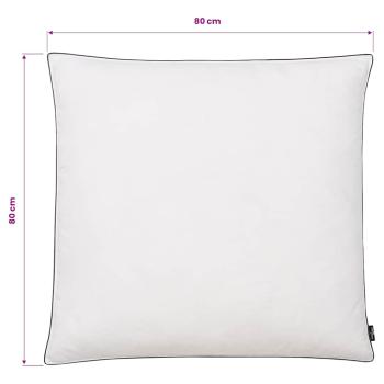 Kissen 2 Stk. Daunen-/Federnfüllung Schwer 80x80 cm Weiß