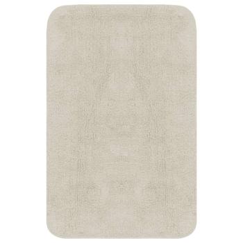 Badematten-Set 3-tlg. Stoff Weiß