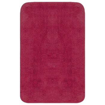 Badematten-Set 3-tlg. Stoff Fuchsia