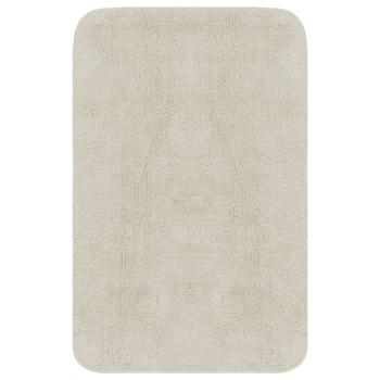 Badematten-Set 2-tlg. Stoff Weiß