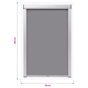 Verdunkelungsrollo Grau PK08