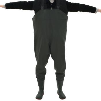 Wathose mit Stiefeln Grün Größe 46