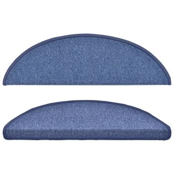 Stufenmatten 15 Stk. 56x17x3 cm Blau Halbrund