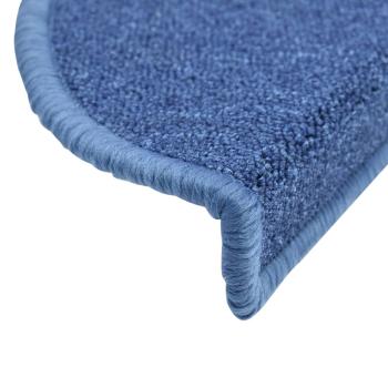 Stufenmatten 15 Stk. 56x17x3 cm Blau Halbrund