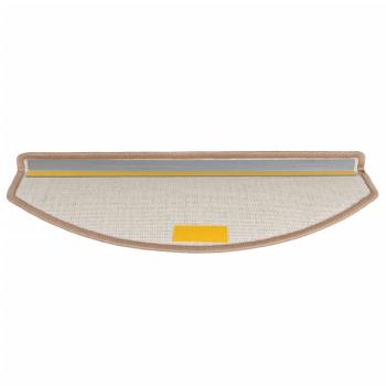 15 Stk. Treppenmatten Hellbraun 65 x 24 x 4 cm