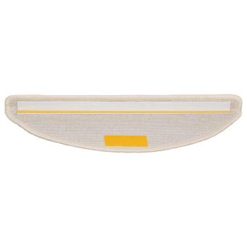 Stufenmatten 15 Stk. 56x17x3 cm Weiß Halbrund
