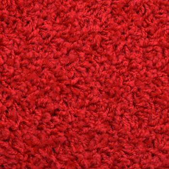 Treppenmatten 15 Stk. Rot 56x17x3 cm