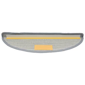 Treppenmatten 15 Stk. Grau 65x21x4 cm
