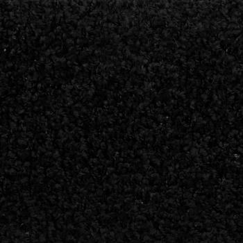 Treppenmatten 15 Stk. Schwarz 65x21x4 cm