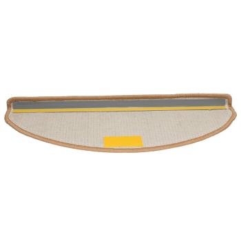 Treppenmatten 15 Stk. Beige 65x21x4 cm
