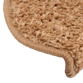 Treppenmatten 15 Stk. Beige 65x21x4 cm
