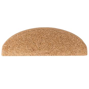 Treppenmatten 15 Stk. Beige 65x21x4 cm
