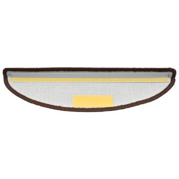 Stufenmatten 15 Stk. 65x21x4 cm Braun Halbrund Groß