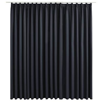 Verdunkelungsvorhang mit Haken Schwarz 290 x 245 cm
