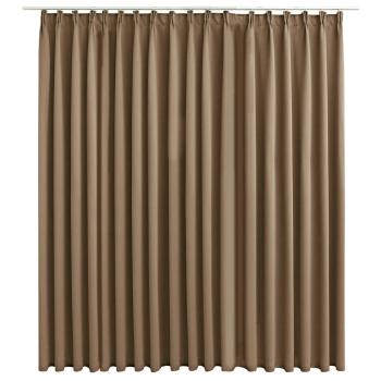 Verdunkelungsvorhang mit Haken Taupe 290 x 245 cm