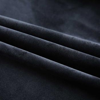Verdunkelungsvorhänge mit Haken 2 Stk. Samt Schwarz 140x225 cm