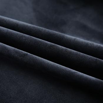Verdunkelungsvorhang mit Haken Samt Schwarz 290 x 245 cm