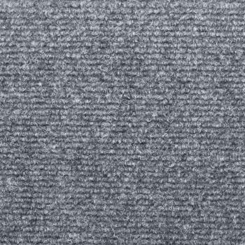 Treppenmatten 15 Stk. Nadelvlies 65x21x4 cm Hellgrau