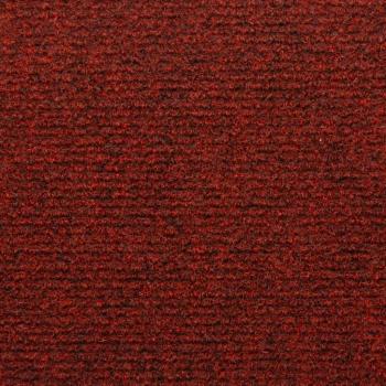 Treppenmatten 15 Stk. Nadelvlies 65x21x4 cm Rot