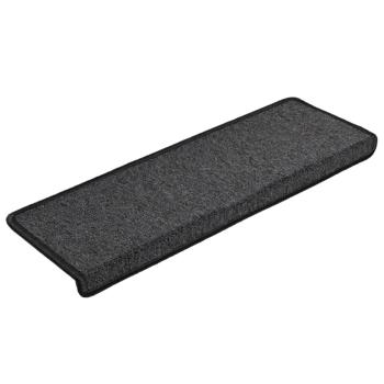 Teppich-Treppenstufen 15 Stk. 65x21x4 cm Anthrazit