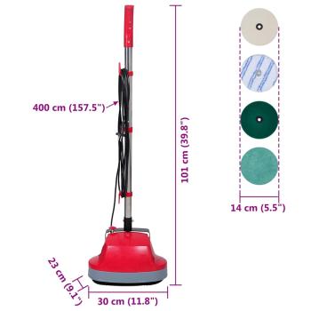 5 in 1 Doppelkopf Bohnermaschine Polierer