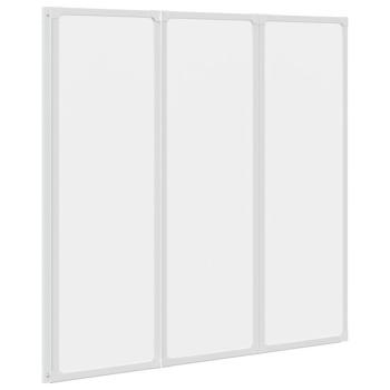 Duschwand 117x120 cm 3-teilig Faltbar