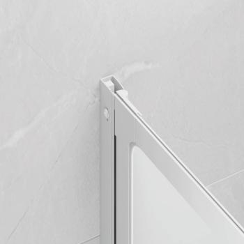 Duschwand 117x120 cm 3-teilig Faltbar