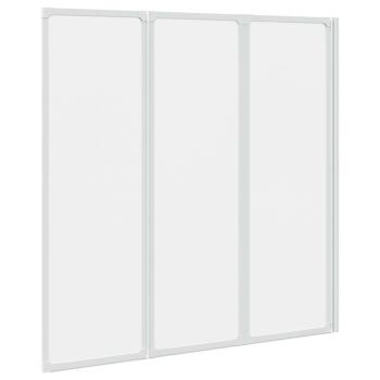 Duschwand 117x120 cm 3-teilig Faltbar