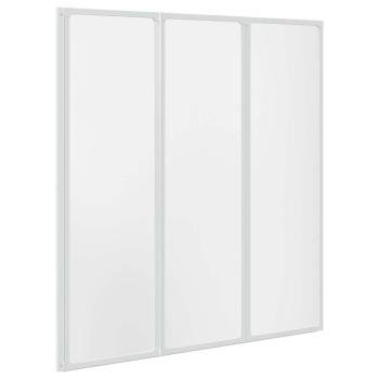 Badewannen Faltwand Duschabtrennung 141 x 132 cm