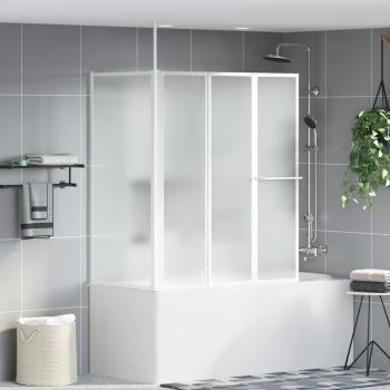 Duschwand L-Form 70x120x137 cm 4-teilig Faltbar 
