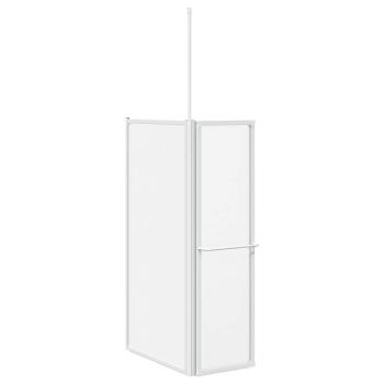 Duschwand L-Form 70x120x137 cm 4-teilig Faltbar 