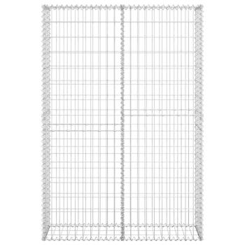 Steinkorb Gabione mit Deckeln Verzinkter Draht 150×100×30 cm 