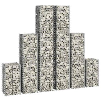 Gabionen-Set 6-tlg. Verzinkter Draht 