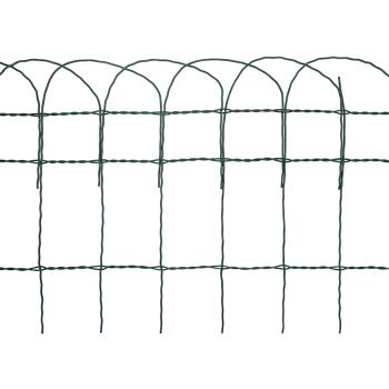 Beetzaun Pulverbeschichtetes Eisen 10x0,4 m