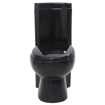 Toilette für Ecke Keramik Schwarz