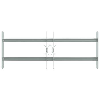 Fenstergitter Verstellbar mit 2 Querstäben 500-650 mm