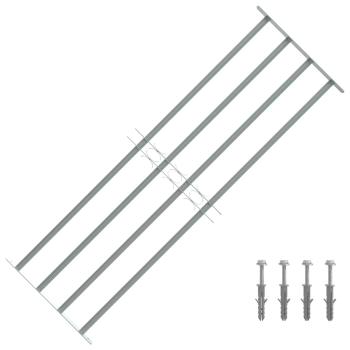 Fenstergitter Verstellbar mit 4 Querstäben 1000-1500 mm
