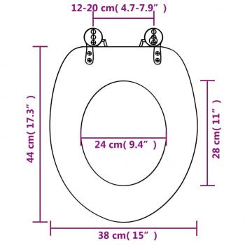 Toilettensitz WC-Sitz MDF New York Design