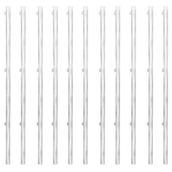 Maschendrahtzaun Pfosten Bodenhülsen Stahl Verzinkt 25x1,5 m