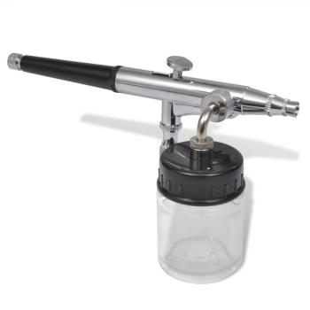 Airbrush-Set mit Glasbehälter 0,2 / 0,3 / 0,5 mm Düsen