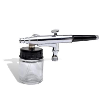 Airbrush-Set mit Glasbehälter 0,2 / 0,3 / 0,5 mm Düsen