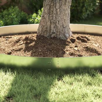 Flexible Rasenkante 5-er Set Verzinkter Stahl 100x14 cm