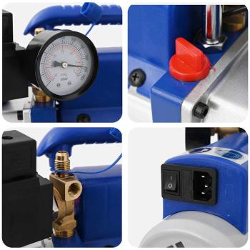 Einstufige Vakuumpumpe mit Manometer 71 L / Min